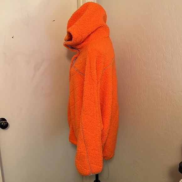Urban Outfitters Out From Under Orange Fleece Hooded Jacket - Picture 2 of 11